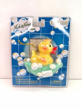 Nick & Nora Yellow Rubber Duck Ducky Vintage Y2K Night Light